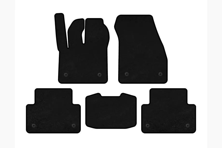 Range Rover Evoque 2018- Textile Floor Mats Premium (Black) Image