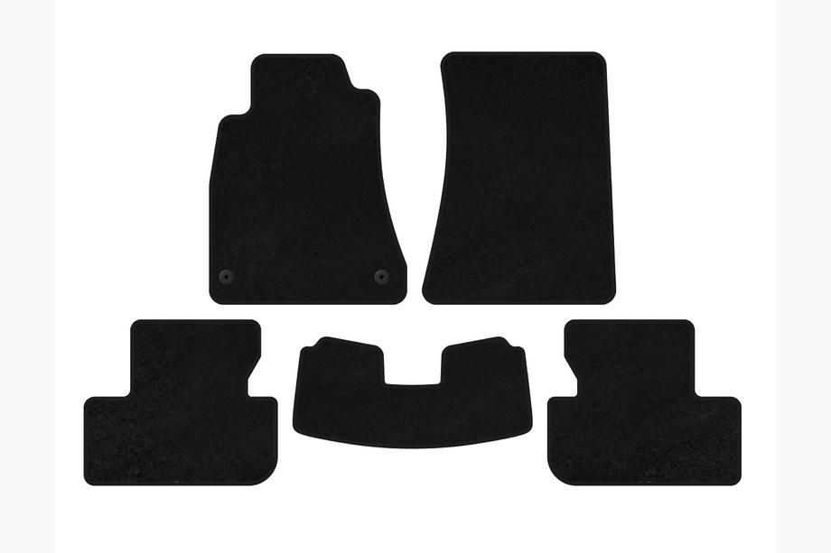 Lexus IS 2005-2013 Textile Floor Mats Premium (SD, 2WD, Black) Image