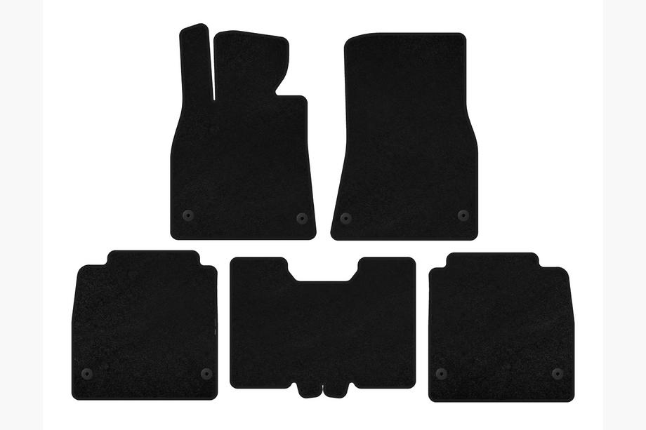 Lexus LS 2007-2017 Textile Floor Mats Premium (2007-2010, SD, Long Wheelbase, Black) Image