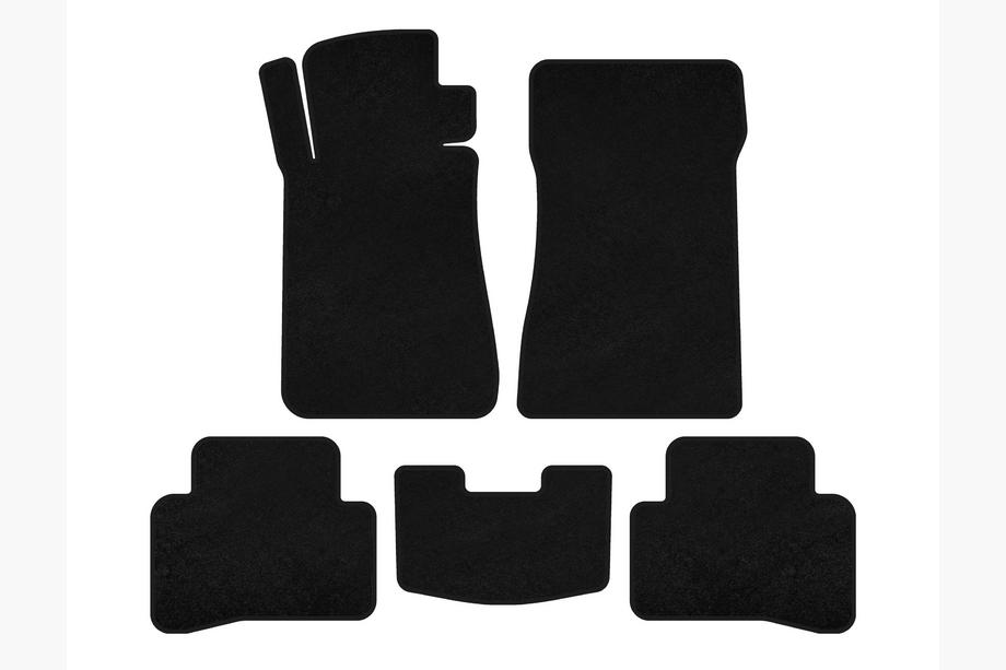 Mercedes C-class W202 1993-2001 Textile Floor Mats Premium (SD, Black) Image