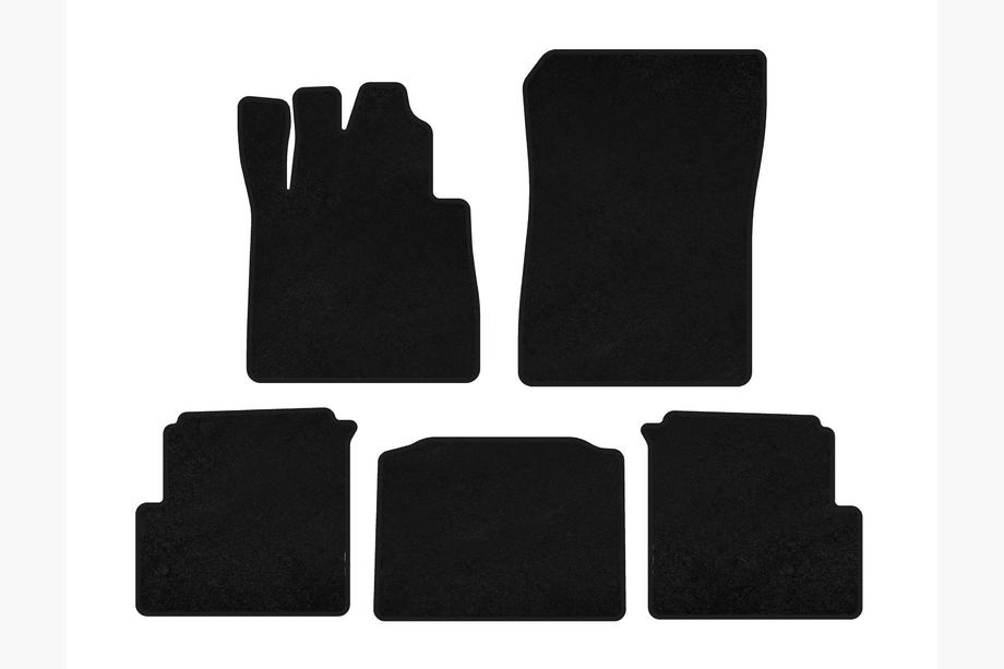 Mercedes G class W463 1990-2018 Premium Textile Floor Mats (2012-2015, 5-Door, Black) Image