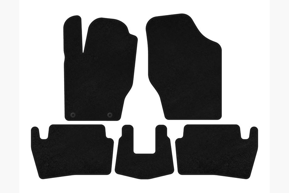 Peugeot 307 2001-2008 Textile Floor Mats Premium (2001-2005, HB, 5-Door, Black) Photo 1