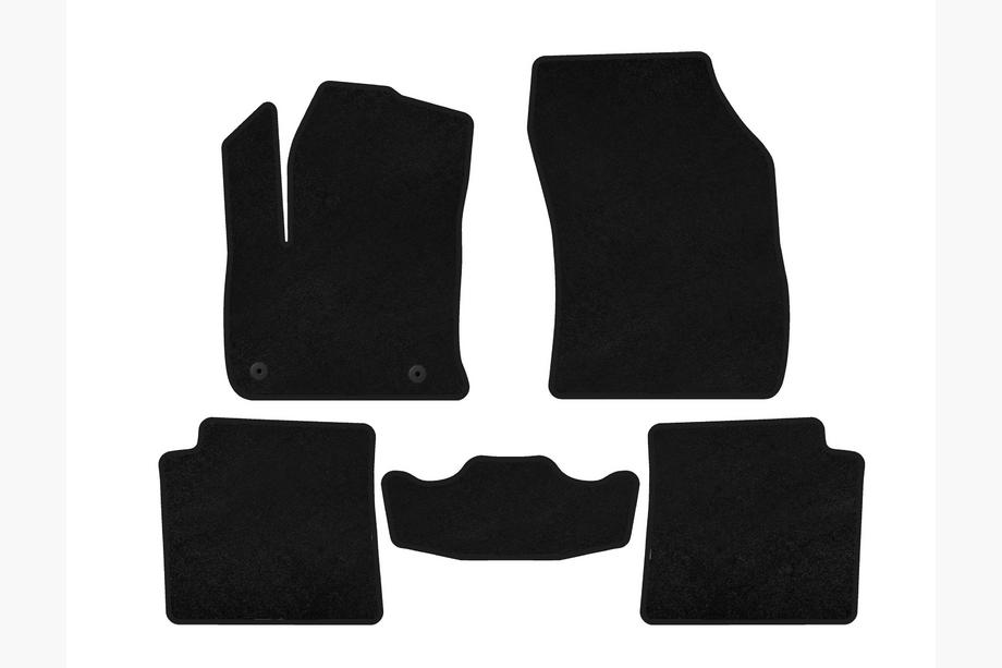 Peugeot 2008 2019- Textile Floor Mats Premium V1 (Electric, Black) Image