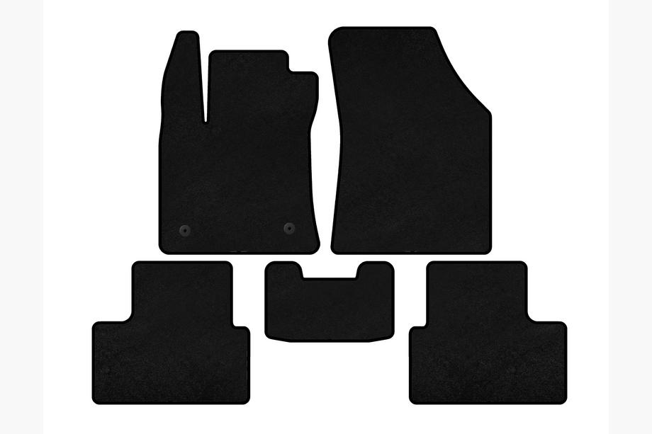 Renault Megane IV 2016-2025 Textile Floor Mats Premium (SD, Black) Image