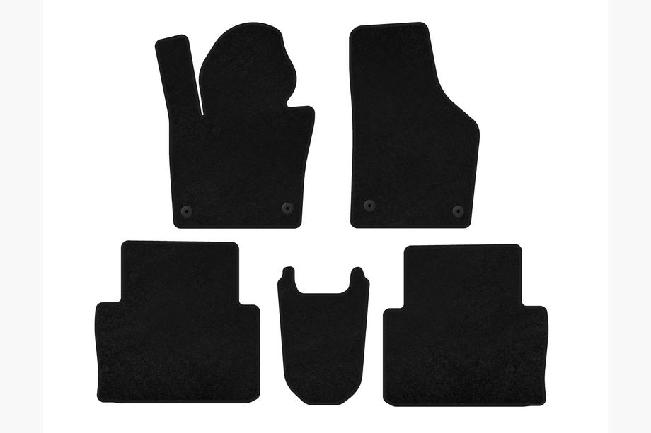 Seat Alhambra 2010- Textile Floor Mats Premium (2015+, Black) Image