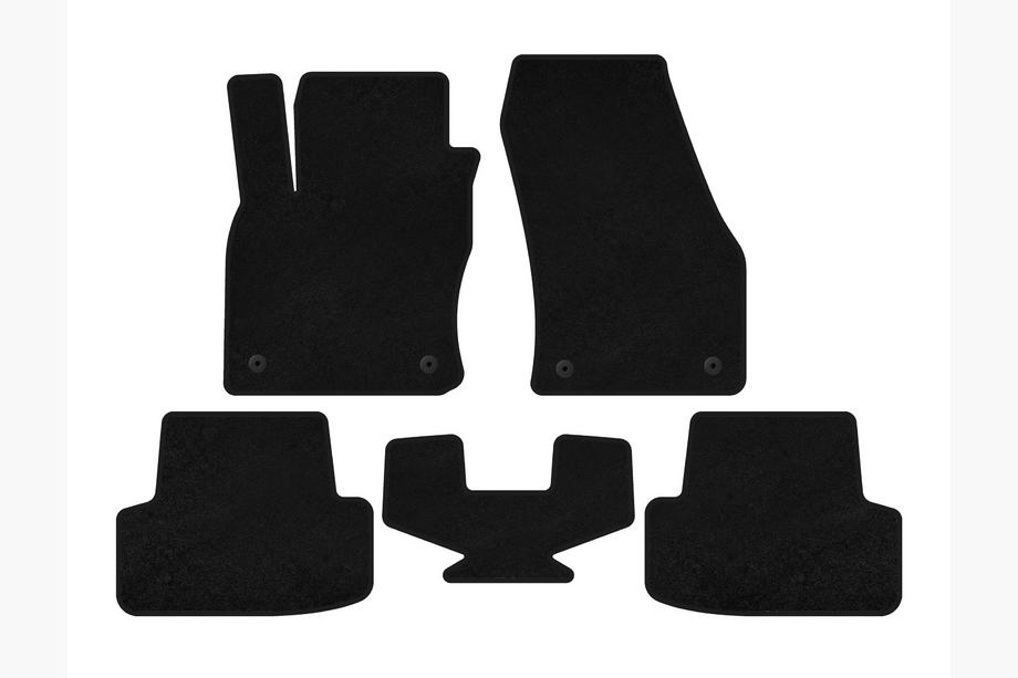 Seat Ateca 2016- Textile Floor Mats Premium (Black) Image