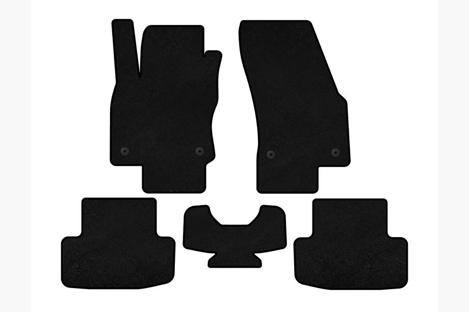 Skoda Karoq 2018- Textile Floor Mats Premium (Black) Image