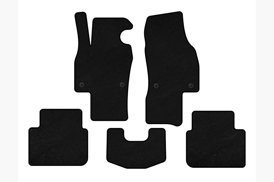 Skoda Scala 2018- Textile Floor Mats Premium (HB, Black) Image