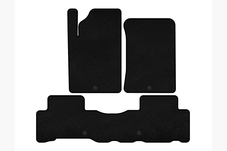 SsangYong Rexton II 2017- Textile Floor Mats Premium (black) Image