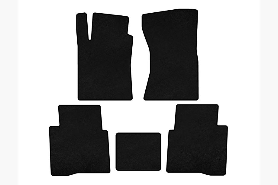 Toyota Fortuner 2006-2015 Textile Floor Mats Premium (Black) Image