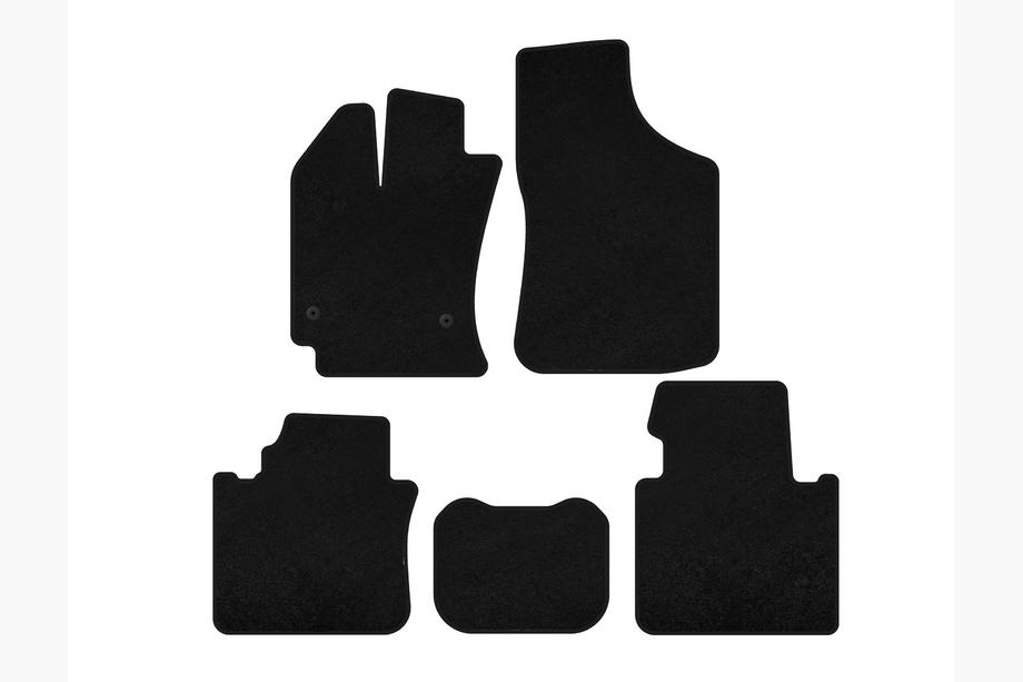 Toyota Venza 2008-2017 Textile Floor Mats Premium (Black) Image