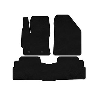 Textile Floor Mats Premium (2 Rows, 7-Seater, Black)