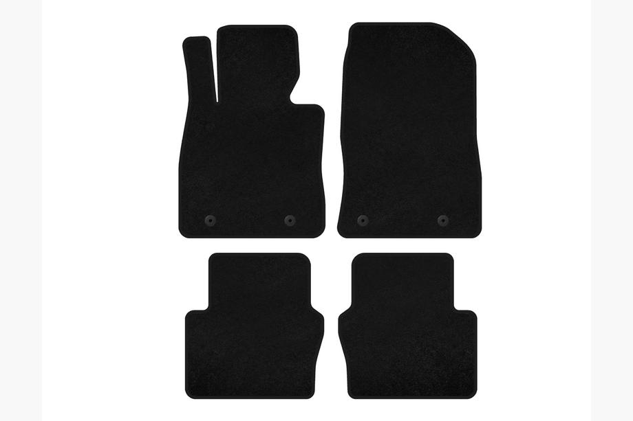 Toyota Yaris 2010-2020 Textile Floor Mats Premium (Electro, 2017-2020, SD, Black) Image