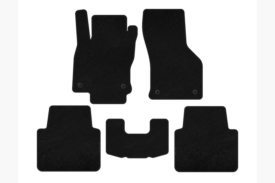 Volkswagen Arteon 2017-2025 Textile Floor Mats Premium (LB, Black) Image