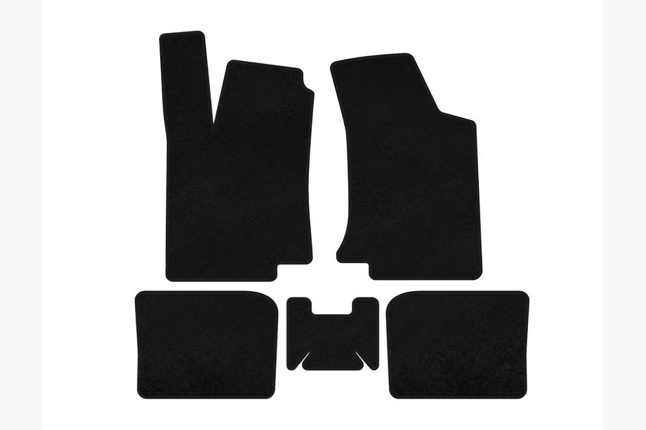 Volkswagen Golf 3 1991-2001 Textile Floor Mats Premium (HB, 3-Door, Black) Image