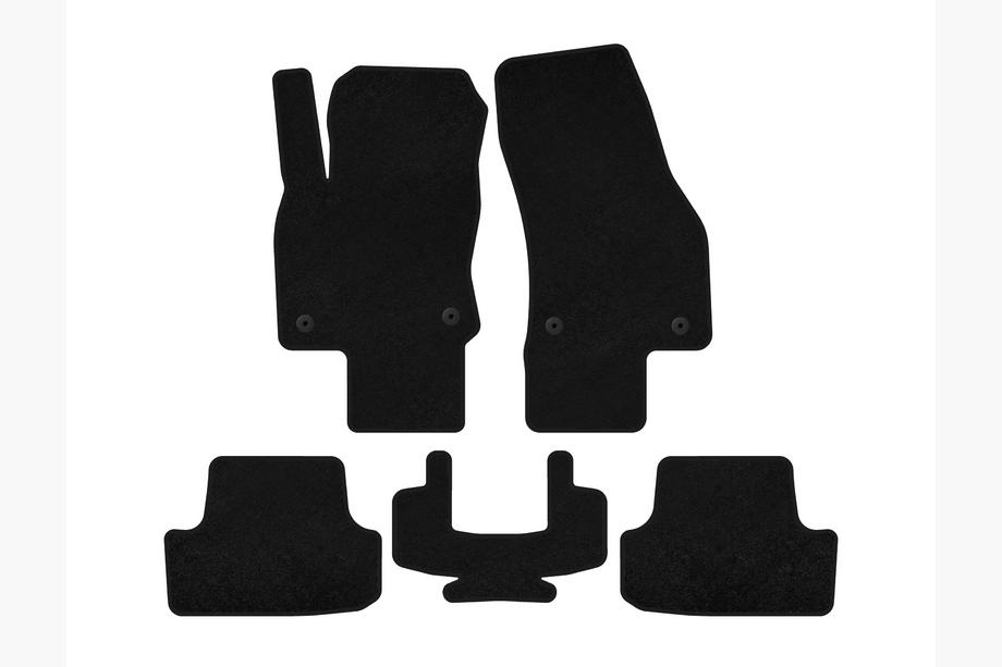 Volkswagen T-Roc 2017-2025 Premium Textile Floor Mats (5-Door, Black) Image