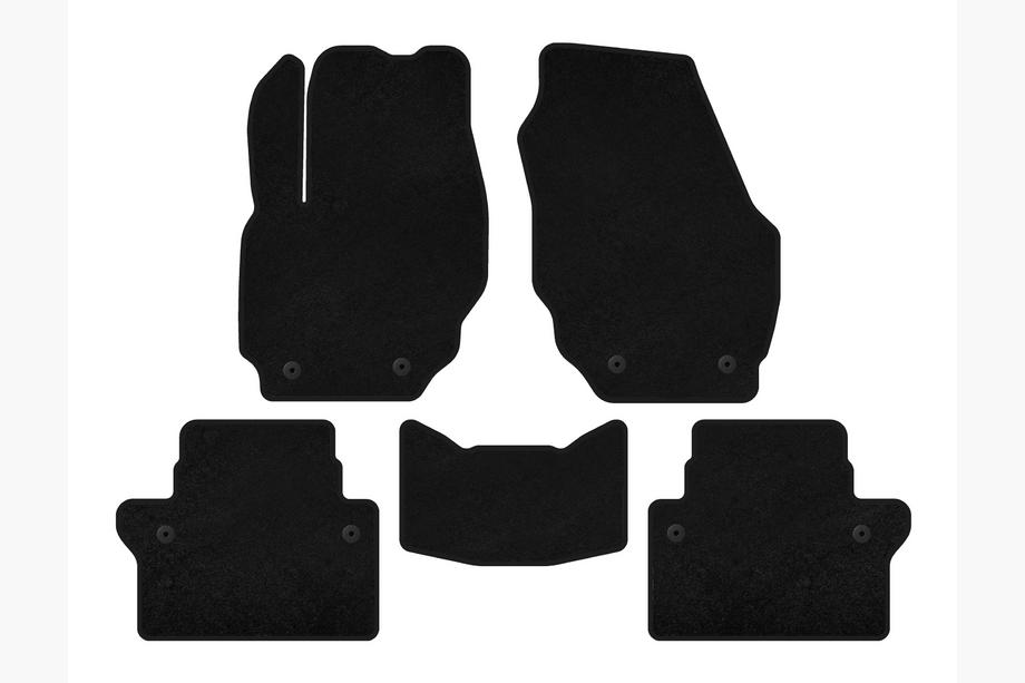 Volvo S80 2006-2016 Textile Floor Mats Premium (black) Image