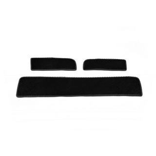 Classic textile floor mats with sill coverage (3 pcs, black) photo 1