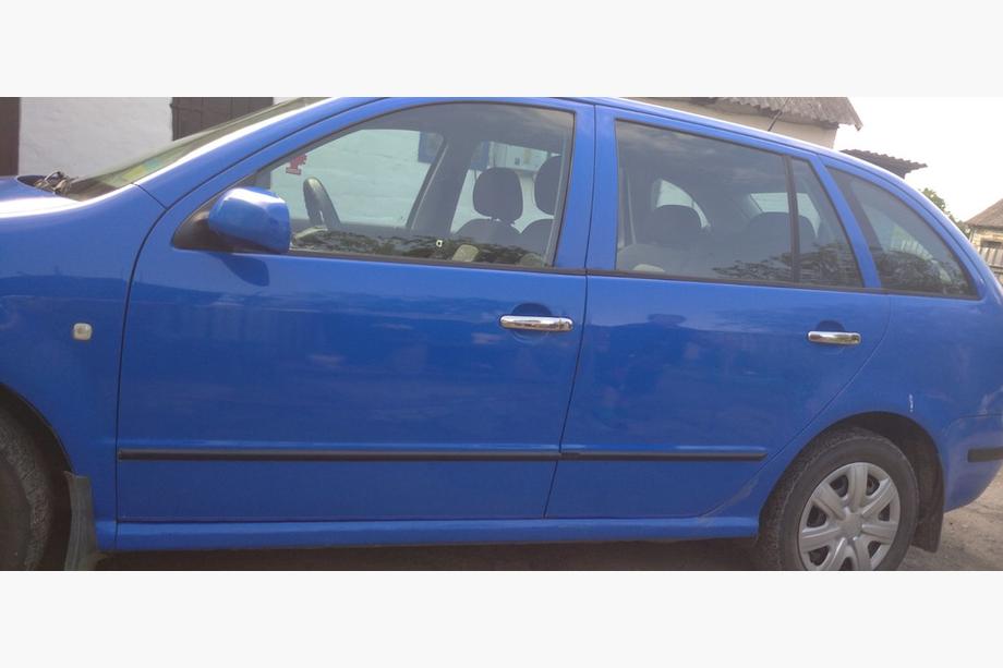 Skoda Fabia 2000-2007 Chrome Door Handle Covers (4 pcs, Stainless Steel) OmsaLine - Italian Stainless Steel Image