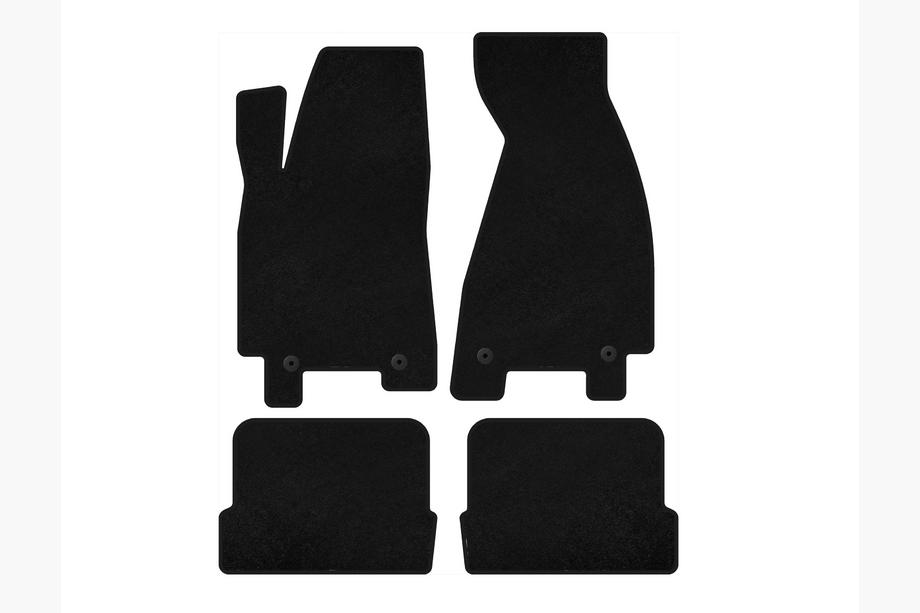 Audi 80/90 1987-1996 Textile Floor Mats Classic (1991-1996, Coupe, Black) Image