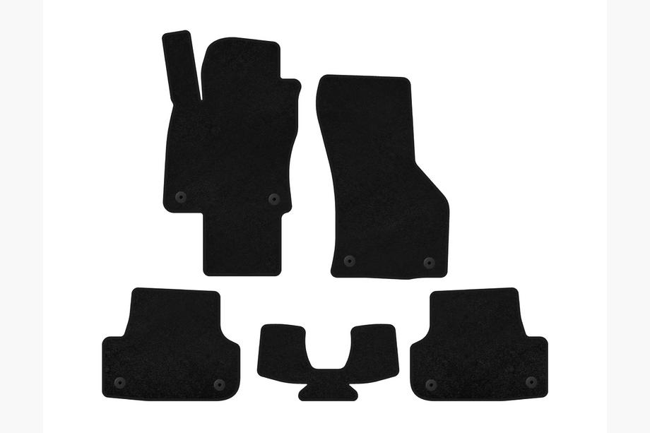 Audi A3 2012-2020 Textile Floor Mats Classic (for E-tron, Sportback, Black) Image