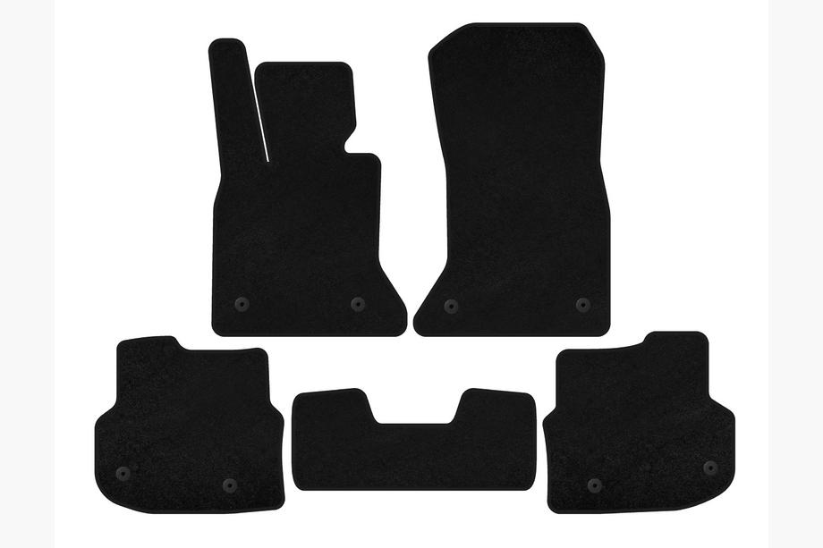 BMW 5 Series F10/F11 2010–2016 Textile Floor Mats Classic (2010-2013, Black) Photo 1