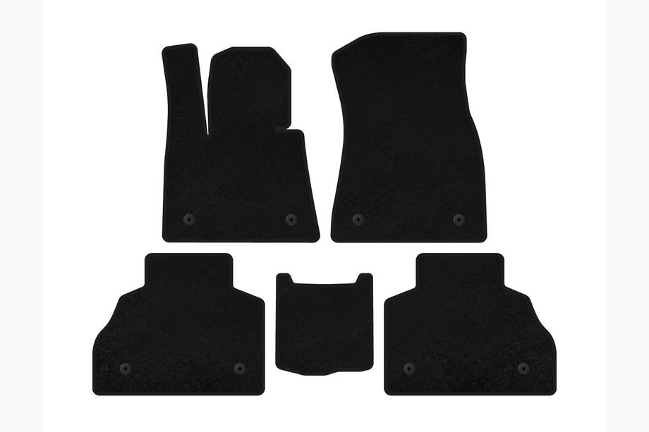 BMW X7 G07 2019- Textile Floor Mats Classic (2 Rows, Black) Image