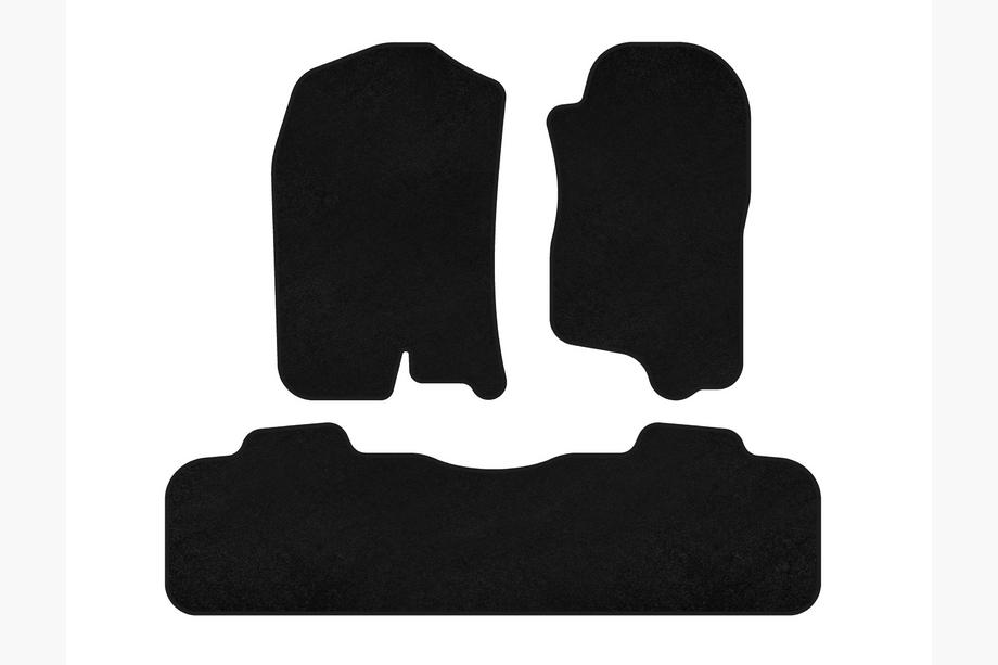 Chevrolet Tahoe 2007-2014 Textile Floor Mats Classic (2 Rows, 2007-2014, Black) Image
