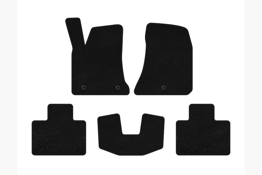 Dodge Charger 2010-2023 Textile Floor Mats Classic (2015-2023, SD, Black) Image