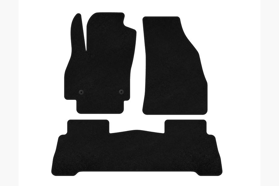 Fiat Fiorino/Qubo 2008-2024 Textile Floor Mats Classic (For Fiorino, Black) Image