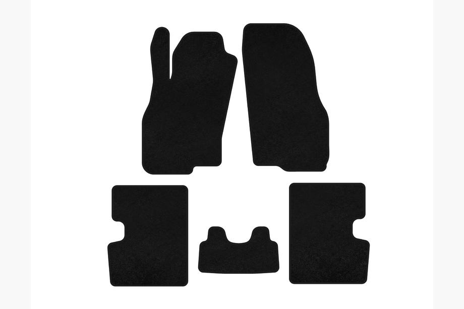 Fiat Punto Grande/EVO 2006-2018 Textile Floor Mats Classic (HB, 5-Door, Pre-Facelift, Black) Image