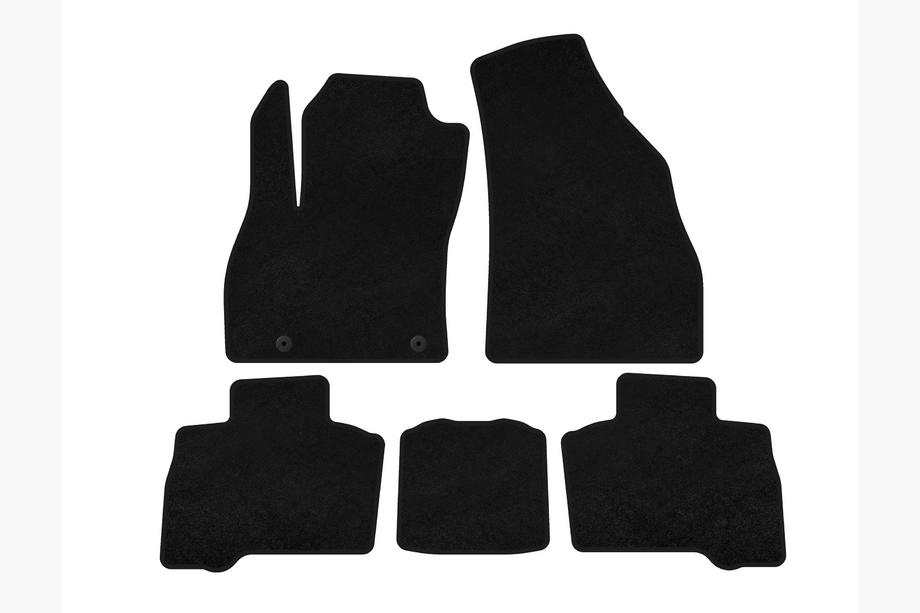 Fiat Fiorino/Qubo 2008-2024 Textile Floor Mats Classic (for Qubo, 2016+, Black) Image