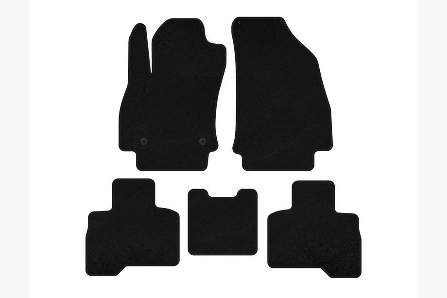 Fiat Fiorino/Qubo 2008-2024 Textile Floor Mats Classic (For Qubo 2008-2016, Black) Image