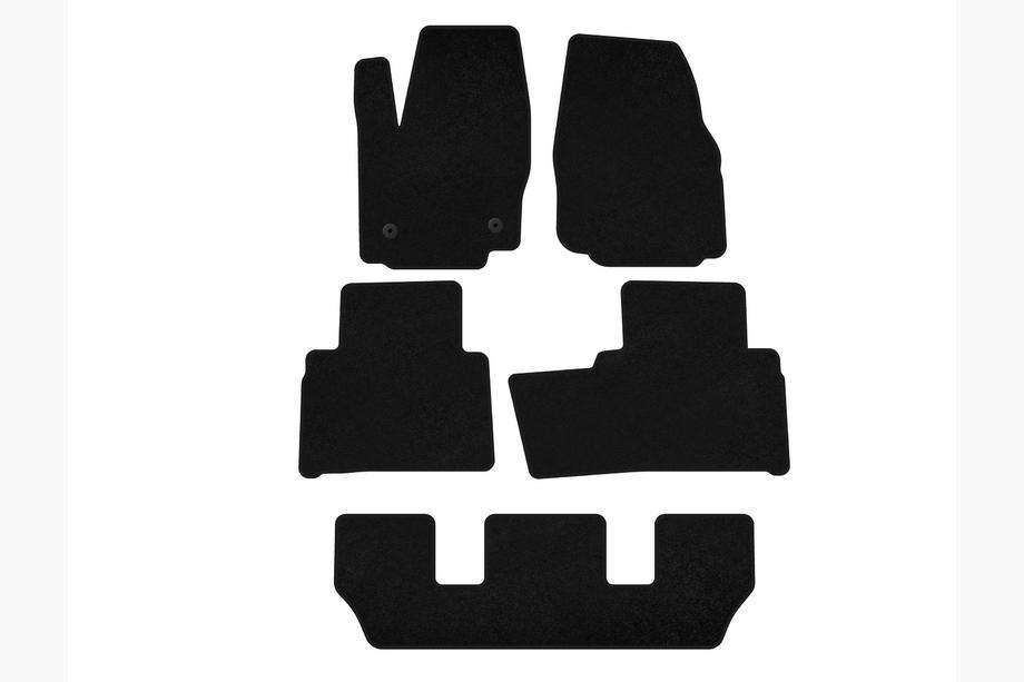 Ford Galaxy 2007-2015 Textile Floor Mats Classic (2 Rows, Black) Image