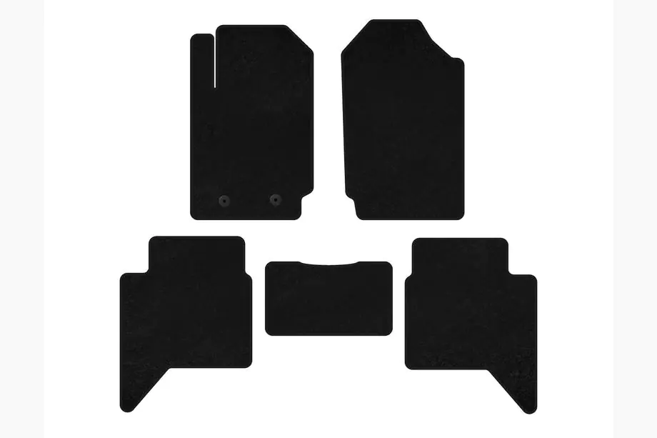 Ford Ranger 2011–2022 Textile Floor Mats Classic (Black) Image