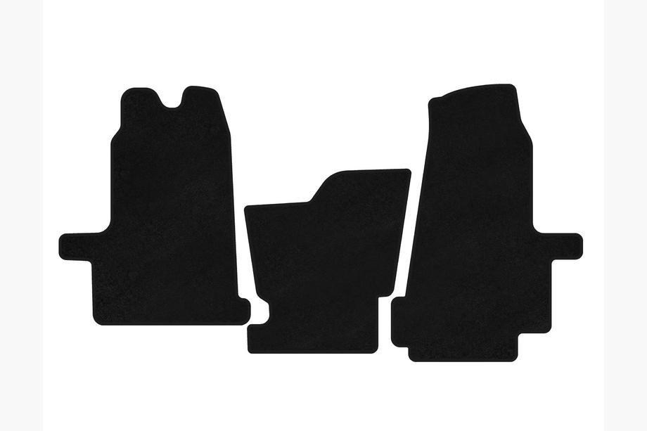 Ford Transit 2000–2014 Textile Floor Mats Classic (2000-2006, Automatic, Black) Image