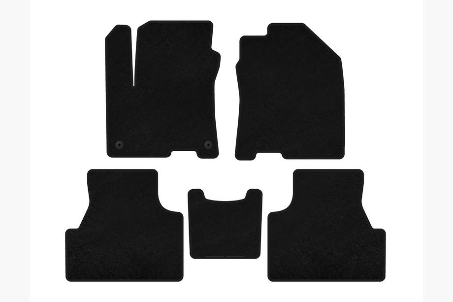 Hyundai Encino EV 2019- Textile Floor Mats Classic (2019-2020, Electric, Black) Image