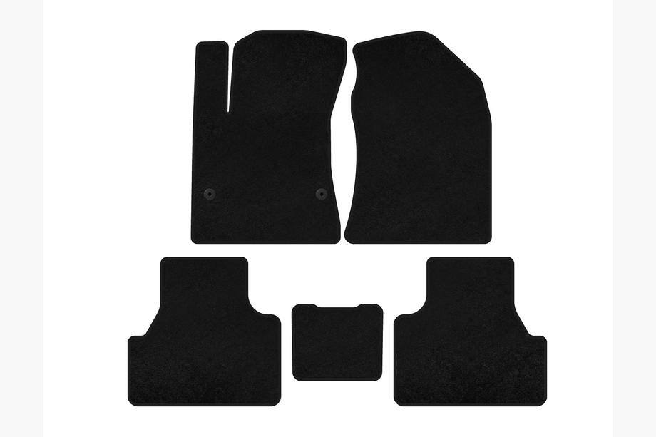 Hyundai Kona 2017-2023 Textile Floor Mats Classic (Electric, Black) Image