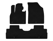 Hyundai Palisade 2018-2025 Textile Floor Mats Classic (2 Rows, 8-Seater, Black) photo 1