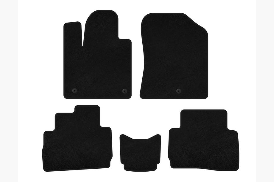 Hyundai Santa Fe 4 2018-2023 Textile Floor Mats Classic (2020-2023, Black) Image