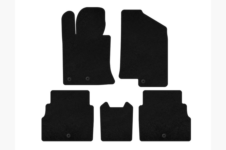 Hyundai Sonata YF 2010-2014 Textile Floor Mats Classic V2 (Black) Image