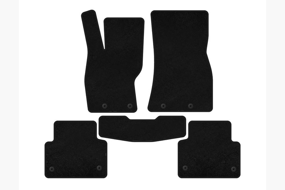 Jaguar XF 2009-2016 Textile Floor Mats Classic (2011-2016, SD, Black) Image