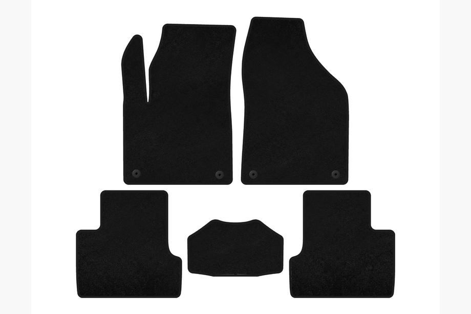Jeep Cherokee KL 2013- Textile Floor Mats Classic (2018+, Black) Image