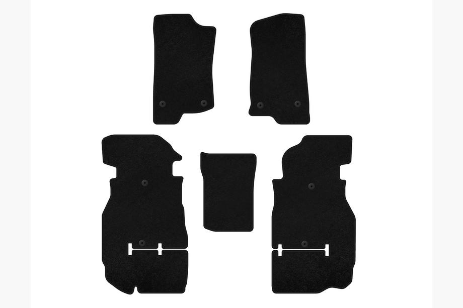 Jeep Wrangler 2018- Textile Floor Mats Classic (Rubicon Unlimited/5-Door, Black) Photo 1