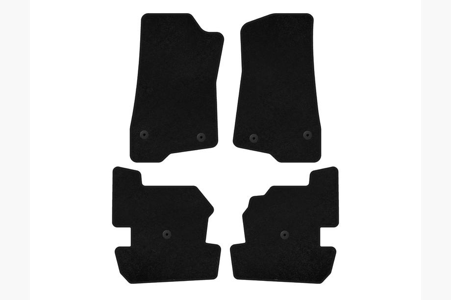 Jeep Wrangler 2018- Textile Floor Mats Classic (black) Image