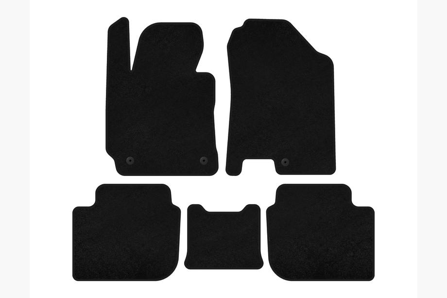 Kia Cerato 3 2013-2018 Textile Floor Mats Classic (SD, Black) Image