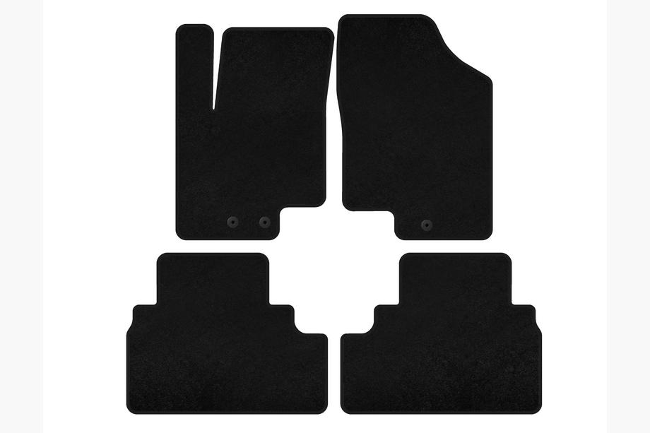 Kia Venga 2010-2019 Textile Floor Mats Classic (black) Image