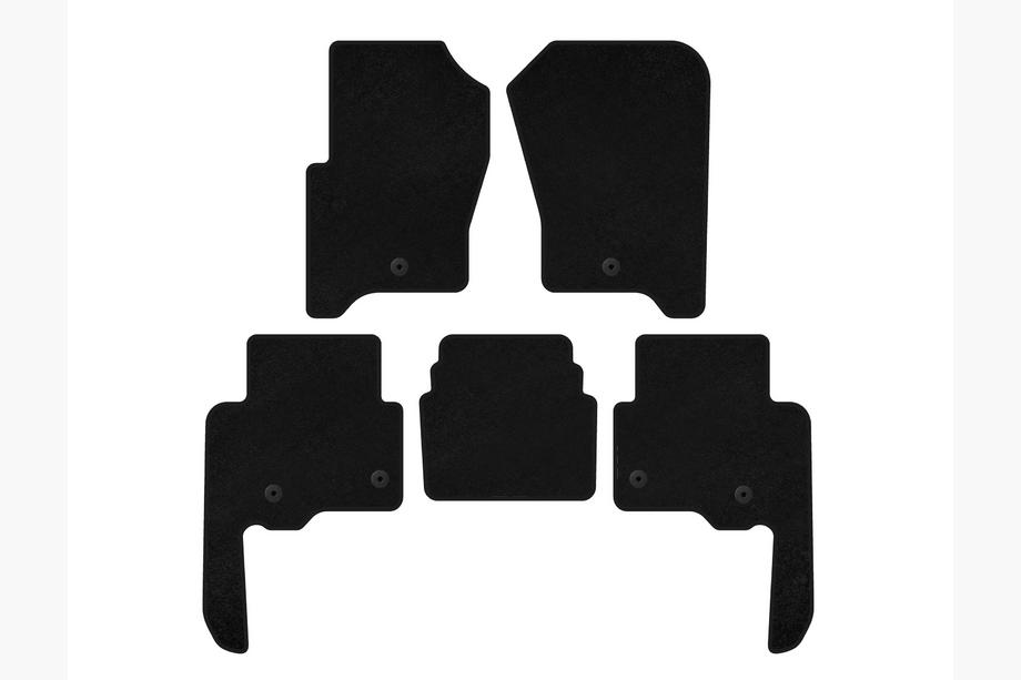 Land Rover Discovery IV 2009-2017 Textile Floor Mats Classic V2 (Black) Image