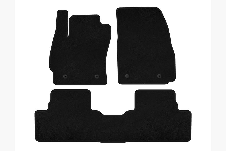 Mazda 5 2010-2018 Textile Floor Mats Classic (2 Rows, Black) Image