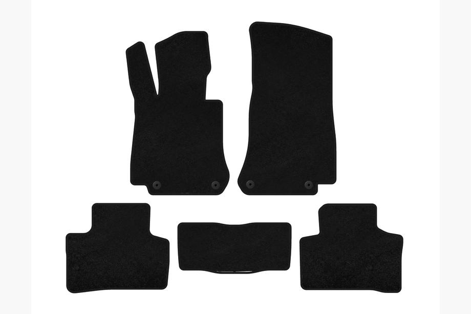 Mercedes EQC 2019-2023 Textile Floor Mats Classic (Black) Image